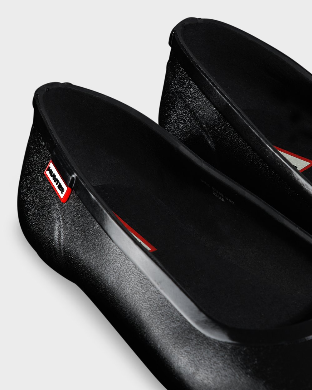 Bailarinas Hunter Feminina Pretas - Original Tour Gloss Flats - 06SOQVNKJ